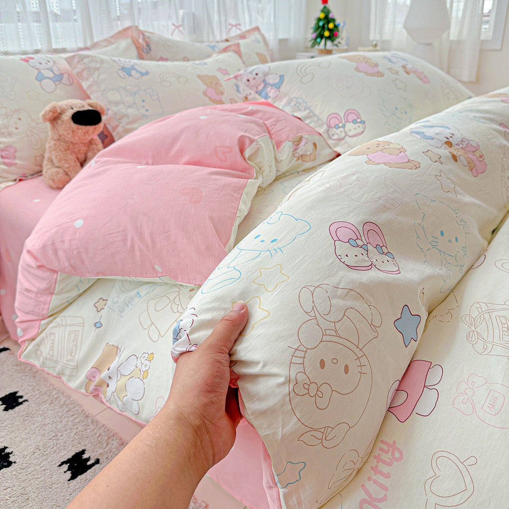 Cotton 12868 printing bedding set