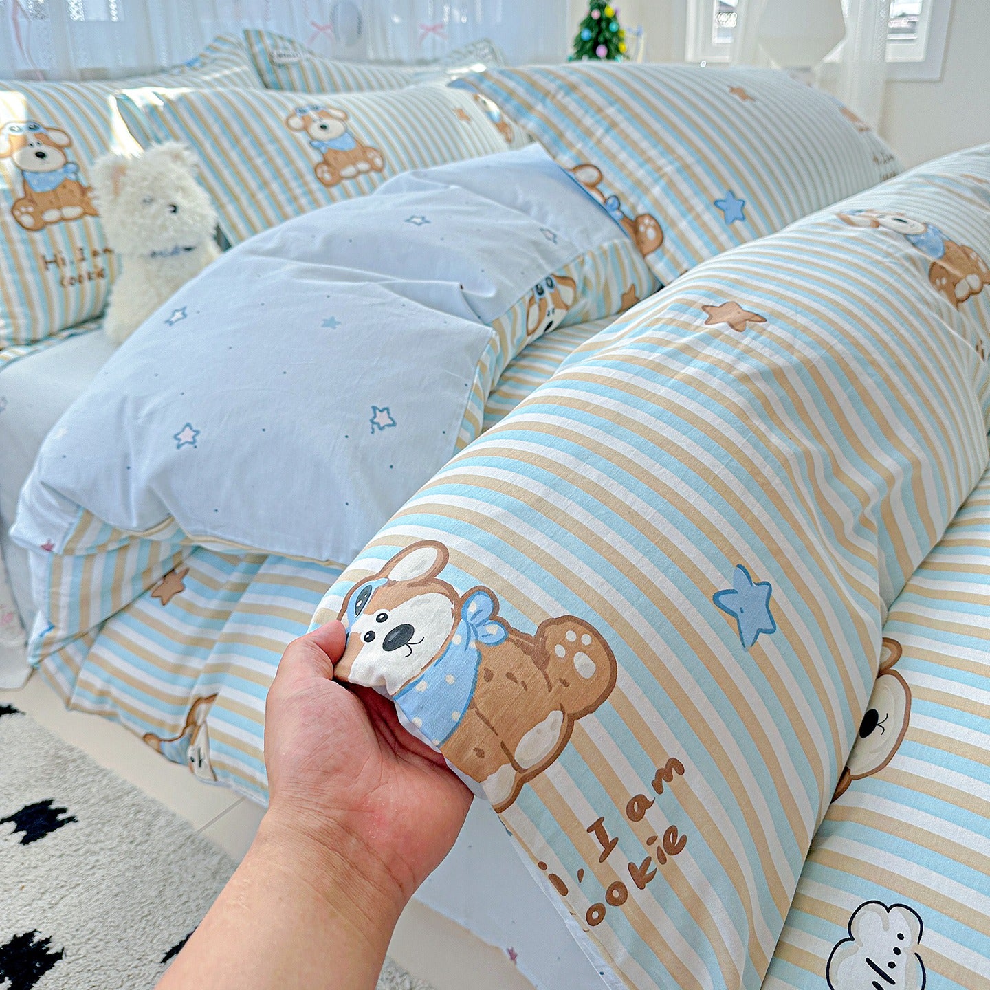 Cotton 12868 printing bedding set