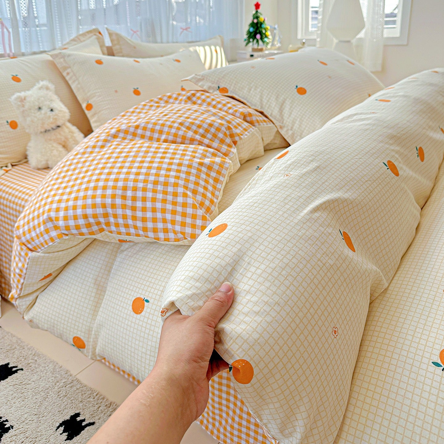 Cotton 12868 printing bedding set