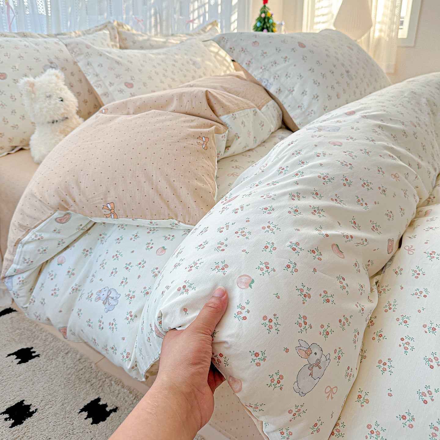 Cotton 12868 printing bedding set