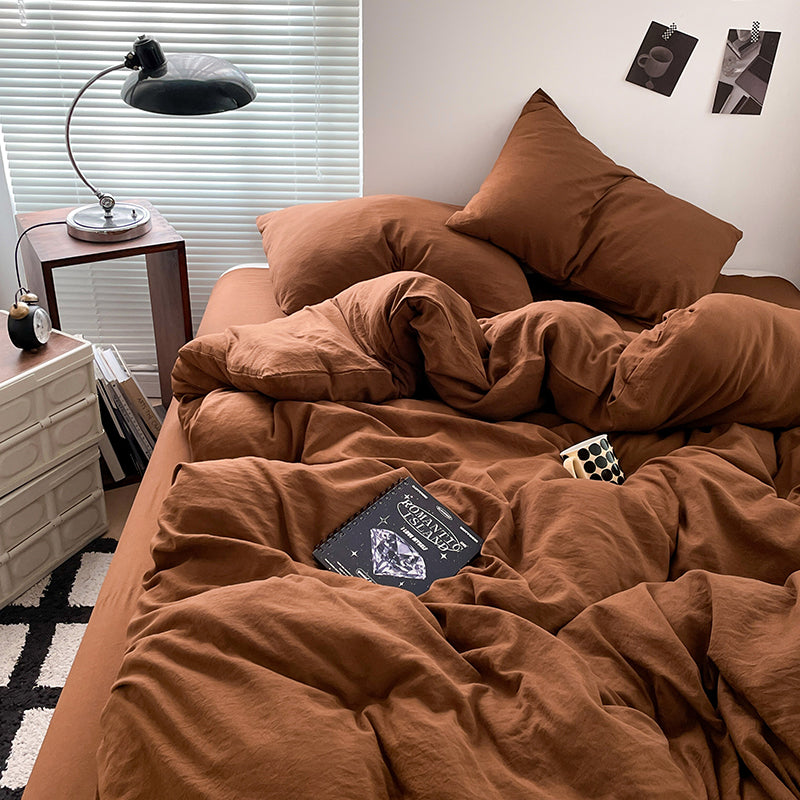 105gsm solid color bedding set