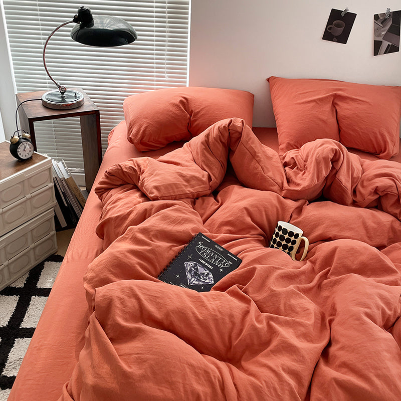 105gsm solid color bedding set