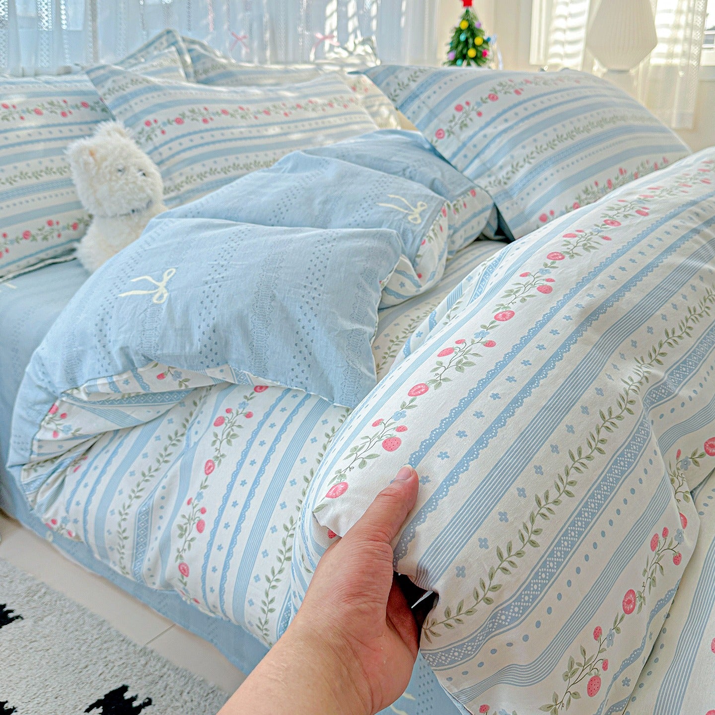 Cotton 12868 printing bedding set